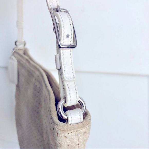 Vintage Coach Suede Leather Shoulder Bag - Picture 5 of 8